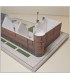 Maquette du Château de Gien (45). Montage murs.