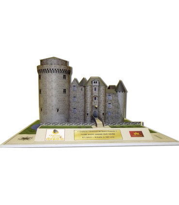 Maquette du Château de Saint-Mesmin (79380). Vue côté entrée.