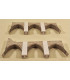 Maquette du Pont Médiéval de Valentré à Cahors (46). Collage arches.