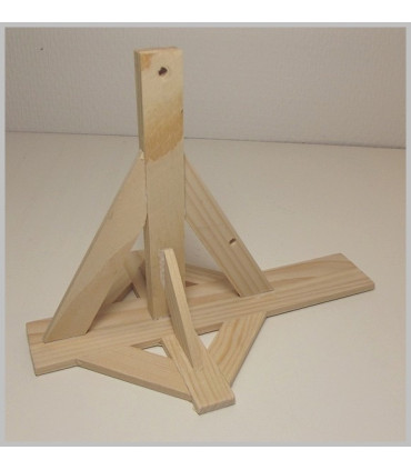 Maquette de Double Mangonneau. Montage de la structure.