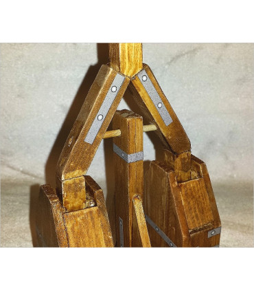 Maquette de Double Mangonneau. Montage des huches.