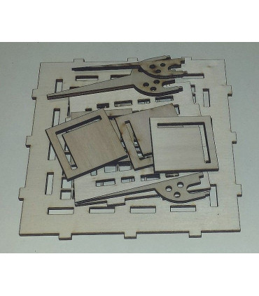 Maquette Tour Eiffel (75). Identification des pièces.