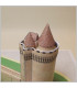 Maquette Château de Blandy les Tours (77). Montage des Toits.