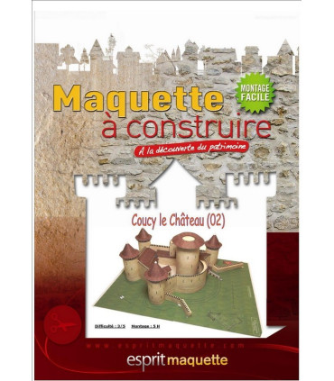 Maquette de Coucy le Château (02). Vue boitier A5.