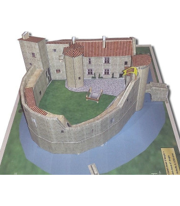 Maquette du Château de Saint Jean d'Angle (17). Vue générale