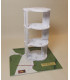 Maquette du Donjon du château de Blandy les Tours (77). Montage de la structure.