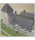 Maquette du château de la Chapelle d'Angillon (18). Montage des Toits.