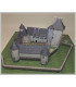 Maquette du château de la Chapelle d'Angillon (18). Vue côté Jardin