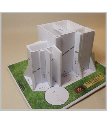 Maquette du Donjon du Château de Falaise (14). Assemblage structure.
