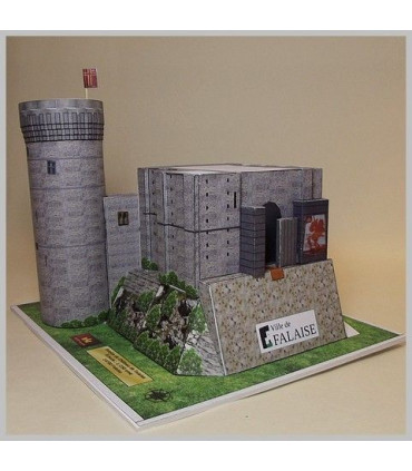 Maquette du Donjon du Château de Falaise (14). Vue côté ville.