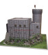 Maquette du Donjon du Château de Falaise (14). Vue côté vallée.