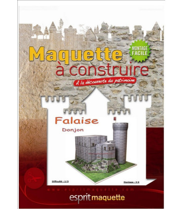 Maquette du Donjon du Château de Falaise (14). Conditionnement boitier A5.