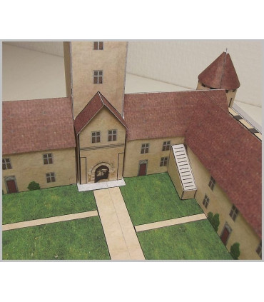 Maquette du Château de Brie Comte Robert (77). Vue intérieure.
