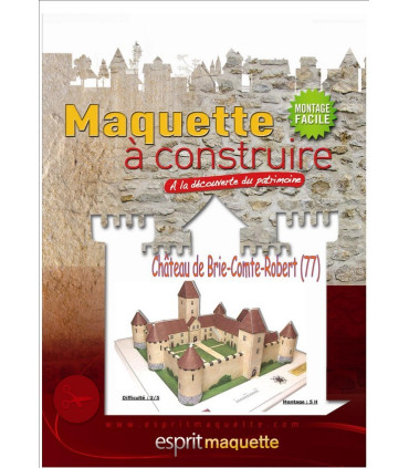 Maquette du Château de Brie Comte Robert (77). Boitier A5.