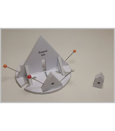 Montage support ailes Maquette du Moulin de Montfermeil (93)