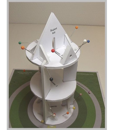 Assemblage toit Maquette du Moulin de Montfermeil (93)