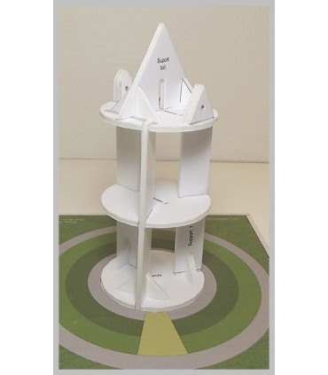 Montage structure Maquette du Moulin de Montfermeil (93)