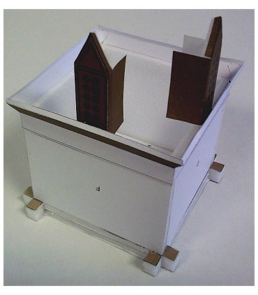 Montage structure toit Maquette d'un Pigeonnier à colonnes de Valence d'Agen (82)
