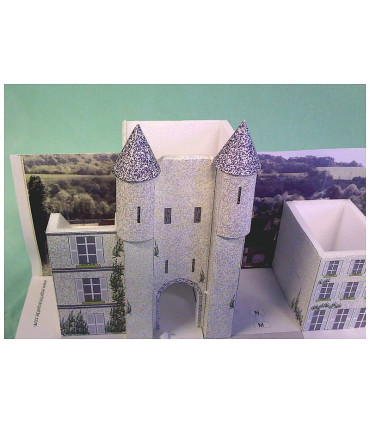 Montage toit tourelle Porte de Samois à Moret sur Loing (77)