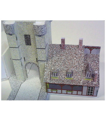 Maquette de la Porte de Bourgogne à Moret sur Loing (77)