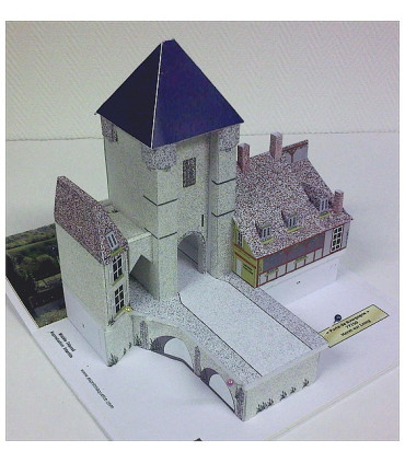 Maquette de la Porte de Bourgogne à Moret sur Loing (77)
