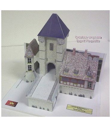 Maquette de la Porte de Bourgogne à Moret sur Loing (77)