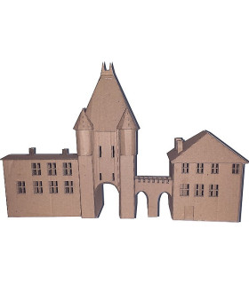 Maquette de la Porte de Samois (77) Version carton