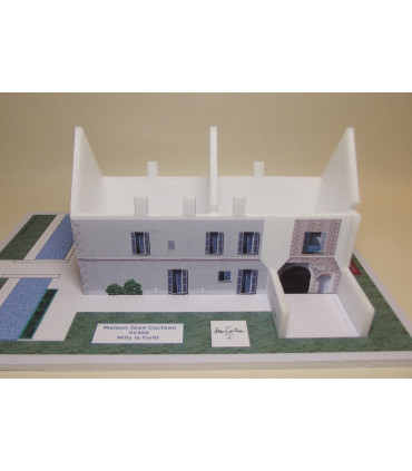 Vue principale maquette Maison Jean Cocteau à Milly la Forêt (91)
