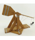 Vue arrière Maquette de Mangonneau à Structure Bois