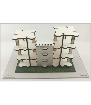 Maquette du Donjon de Niort (79). Montage structure.