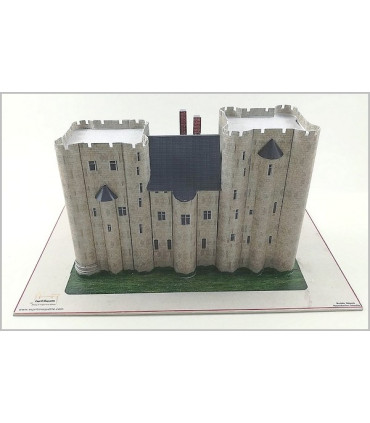 Maquette du Donjon de Niort (79). Vue côté Nord.