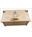 Boite à Bijoux Princesse en Bois
