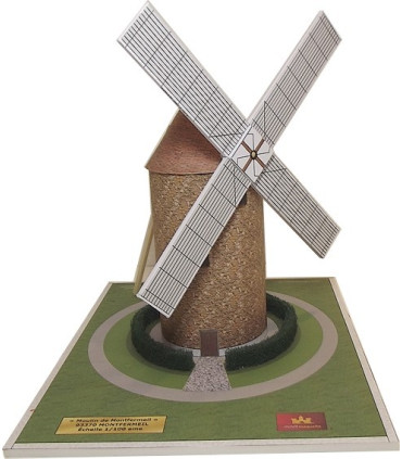Découpe éléments Maquette du Moulin de Montfermeil (93)