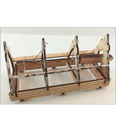 Maquette de Bélier à roues. Montage masse.