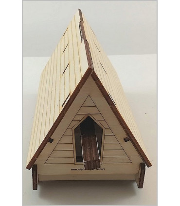 Maquette de Bélier à roues. Assemblage du toit.