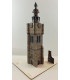Maquette du beffroi de Béthune (62). Vue finale du bâtiment.
