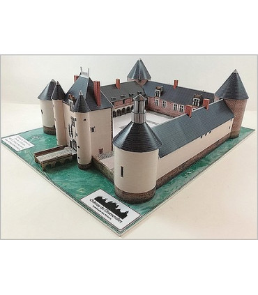 Château de Chamerolles (45). Montage des Toits.