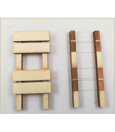 Maquette de Tour de Guet. Assemblage des montants.