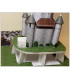 Maquette de la Tour César de Provins (77). Collage des pièces.