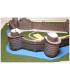 Maquette du Château de Fougères (35). Tours extérieures.