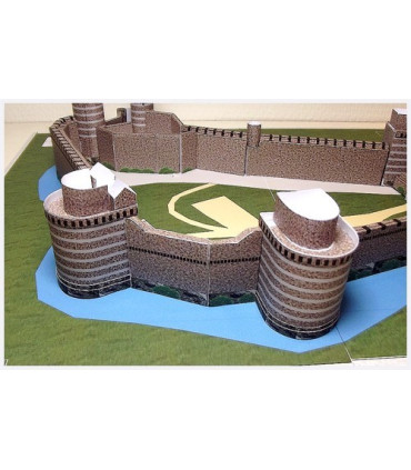 Maquette du Château de Fougères (35). Tours extérieures.