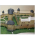 Maquette de la Forteresse royale de Chinon (37). Montage des murs.