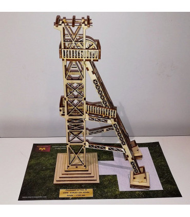 Maquette d'un Chevalement de Mine