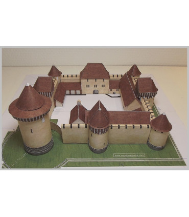 Maquette du Château de Dourdan (91). Vue générale