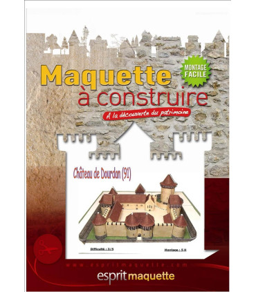 Maquette du Château de Dourdan (91). Présentation pochette