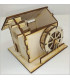 Maquette de Moulin de montagne. Montage roue.