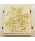 Maquette Boite Puzzle - Modèle Chevalier 9 pièces. Assemblage des pièces vue arrière.