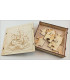Maquette Boite Puzzle - Modèle Château-Fort 9 pièces. Vue intérieure.
