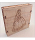 Maquette Boite Puzzle - Modèle Princesse 9 pièces. Vue avant.