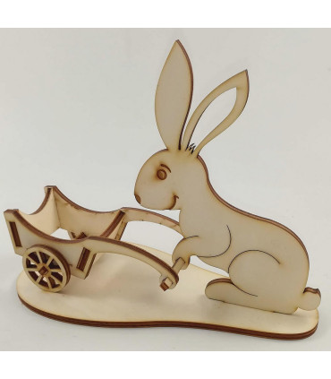 Lapin Coquetier. Vue de côté.